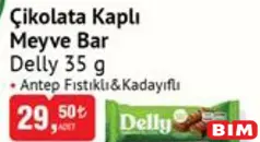 DELLY ÇİKOLATA KAPLI MEYVE BAR 35 G